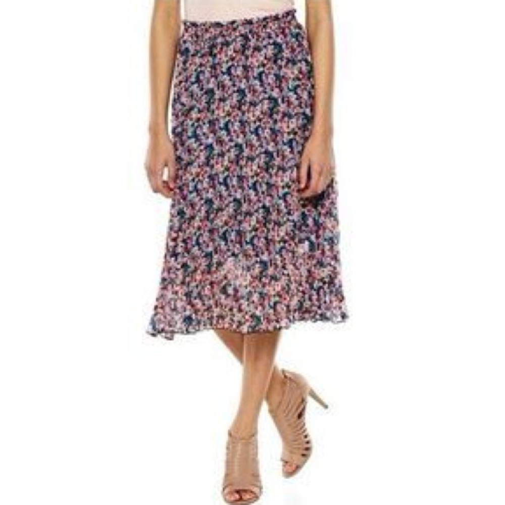 Disney Cinderella Pleated Floral Midi Skirt Large